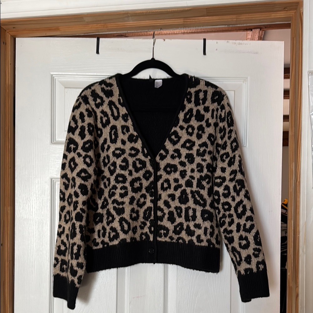 Leopard Print cardigan M Medium H&M